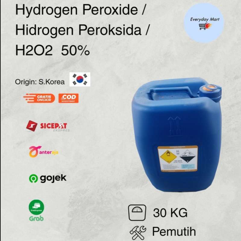 Brand H2o2 Promo Hydrogen Peroxide 50% / H2o2 50% - 30 Kg Diskon 33% Di Seller ...