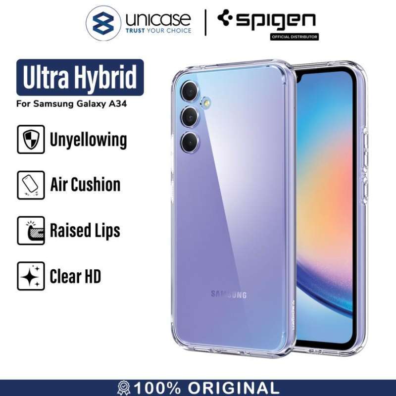 Spigen Galaxy A34 Case Ultra Hybrid - Crystal Clear ACS05904