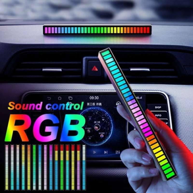 Jual Audio Spectrum Led Rgb Bar Music Indicator Rainbow Audio Sound ...