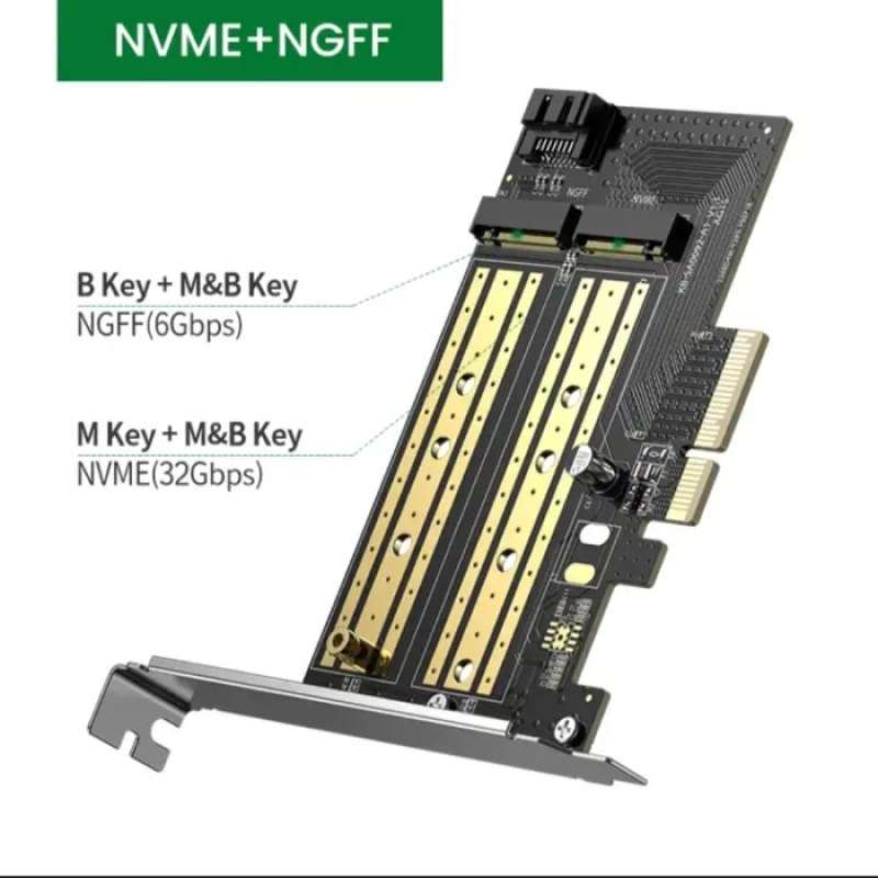 Ngff B Key Jual Ugreen Pcie 3.0 Expansion To Ssd M.2 Adapter Nvme & Ngff B-key M ...