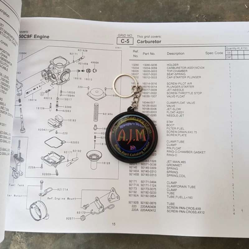 Jual Buku Part Katalog Catalogue Catalog Copian Kawasaki Klx 150 S
