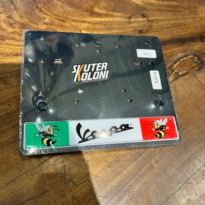 Jual Vespa License Plate Holder Fit Cover Plat Vespa Gts Lx Sprint