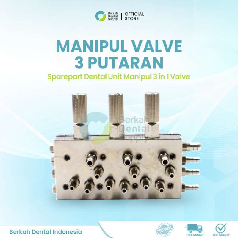 Promo Sparepart Dental Unit Manipul Valve Tiga Putaran 3 In 1 Valve ...