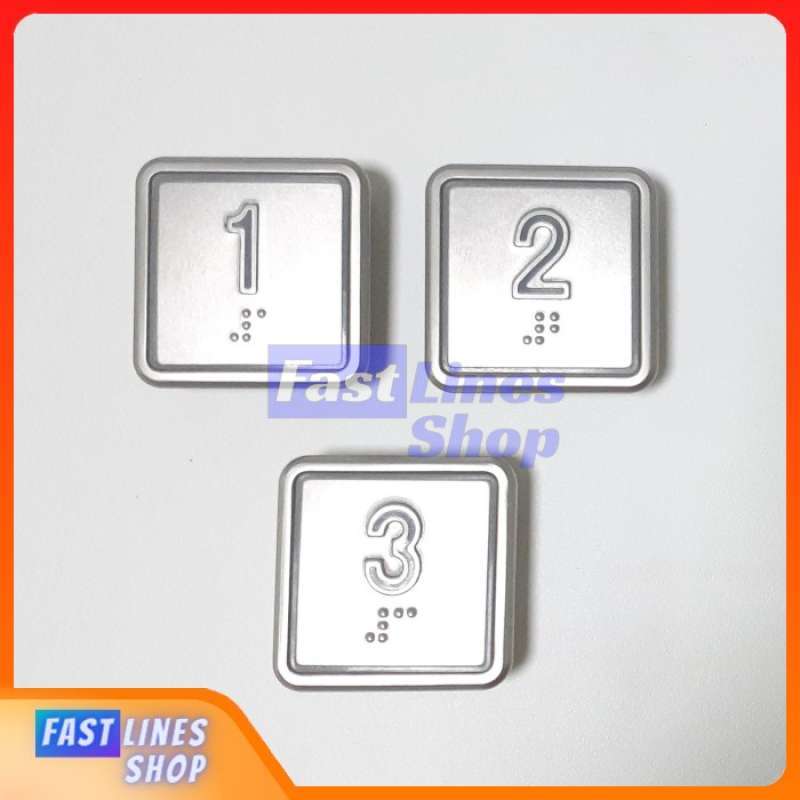 Jual Push Button Tombol Lift Tvla Braille Elevator Spare Part Lift Di ...