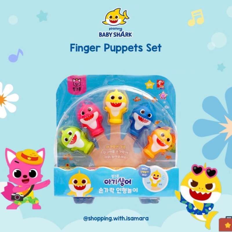 Promo Pinkfong Baby Shark Finger Puppets Set / Mainan Boneka Jari ...