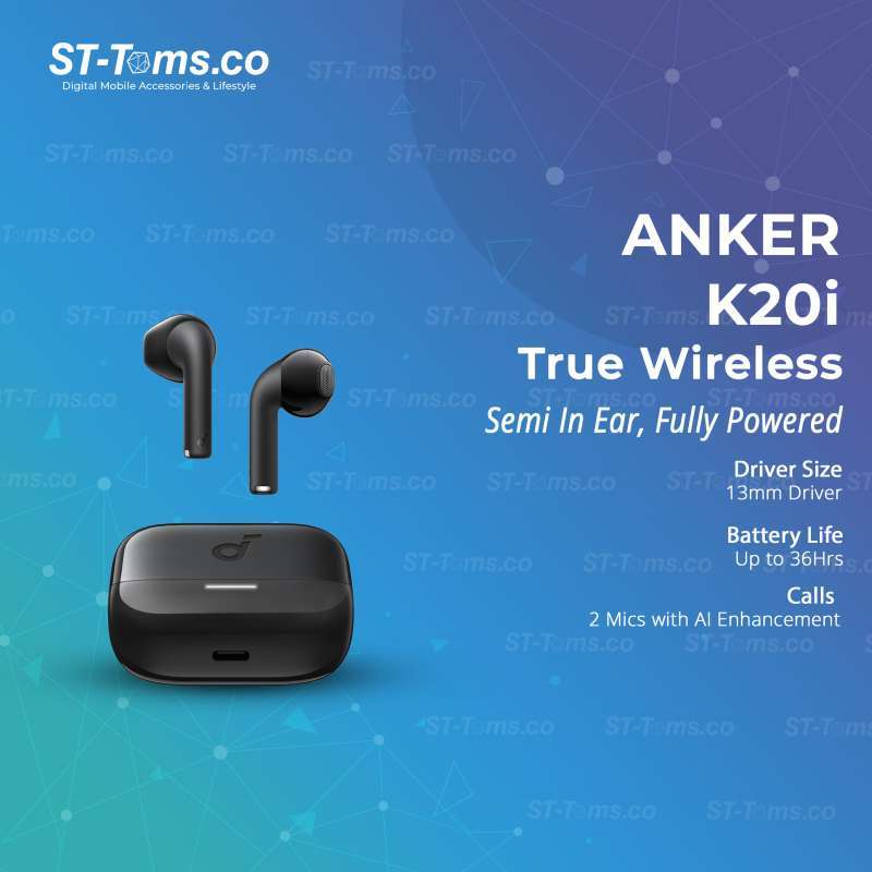 Anker Soundcore K20i K 20i K20 i Half In Ear TWS True Wireless ENC  2-Mic Calls 36H Playtime