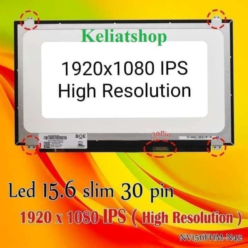 Schermo Per Nv156fhm-n42 Display LCD Laptop 15,6" FHD IPS - Sostituzione Schermo NV156FHM-N42 1920x1080 Display Laptop 15.6 - Foto 3