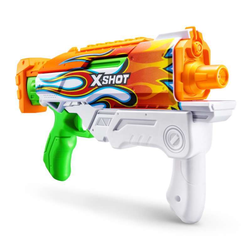 Pistolet à Eau XSHOT Hyperload - Remplissage Ultra Rapide, 0.5L, Portée 10 M, Orange