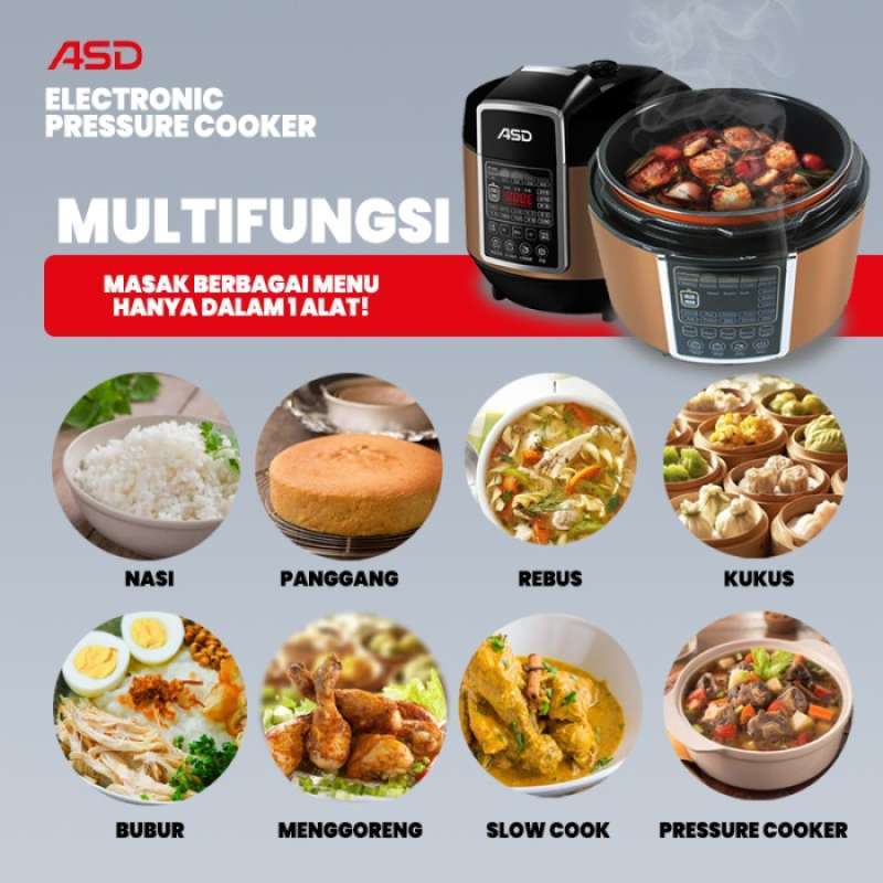 Promo Asd Electronic Pressure Cooker - Rice Cooker Multifungsi Diskon ...