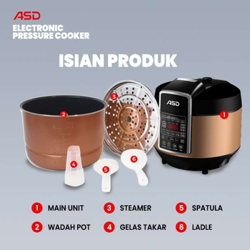Promo Asd Electronic Pressure Cooker - Rice Cooker Multifungsi Diskon ...