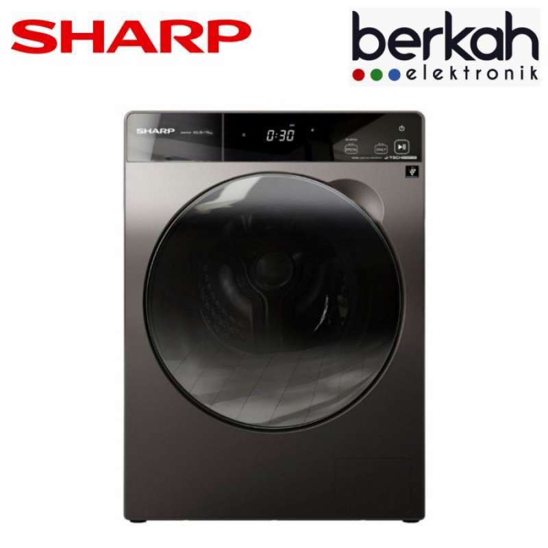 Promo Sharp Mesin Cuci Front Load With Dryers 10.5kg - Esfl1410dpx ...