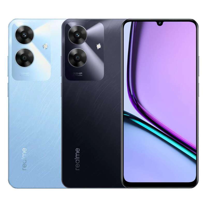 Promo Realme Note 60 RAM 6gb Rom 128gb - Hitam Diskon 9% Di
