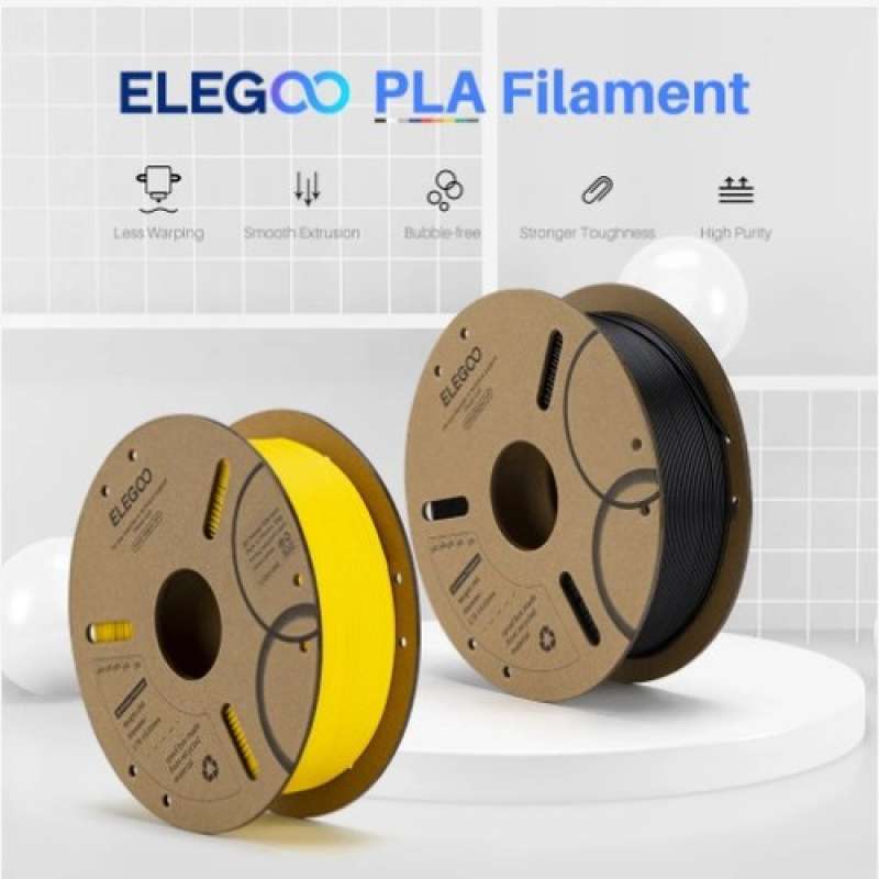 Jual Original Elegoo Pla Pro 1,75 Mm 3d Filament Fast Print Speed Neat ...