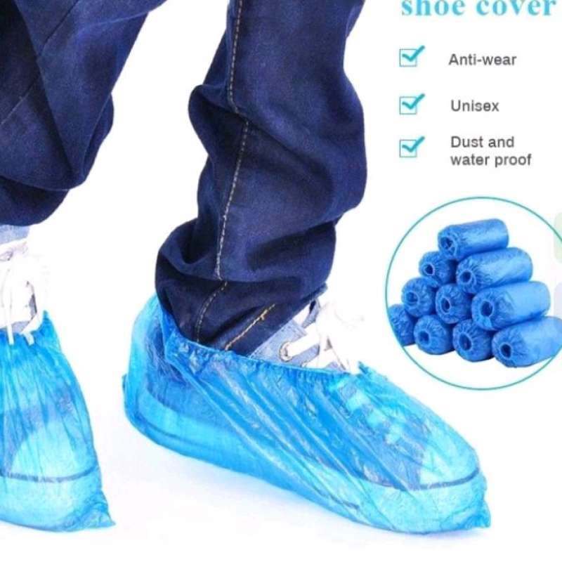 Jual Shoes Cover Sarung Sepatu Plastik Apd Pelindung Sepatu Anti