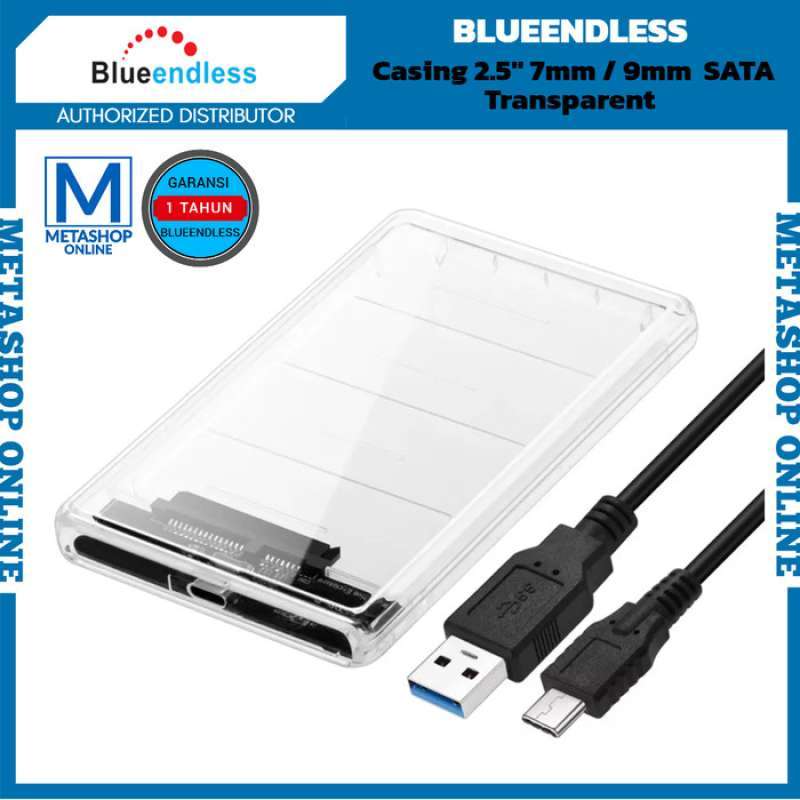 BLUEENDLES SSD HDD ENCLOSURE SATA CASING PORTABLE EXTERNAL