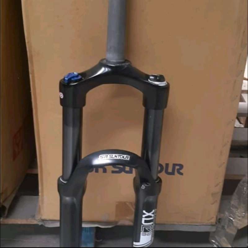 Fork Suntour XCR Air T120 Lock Rebound Oversize QR Stanchion Hitam