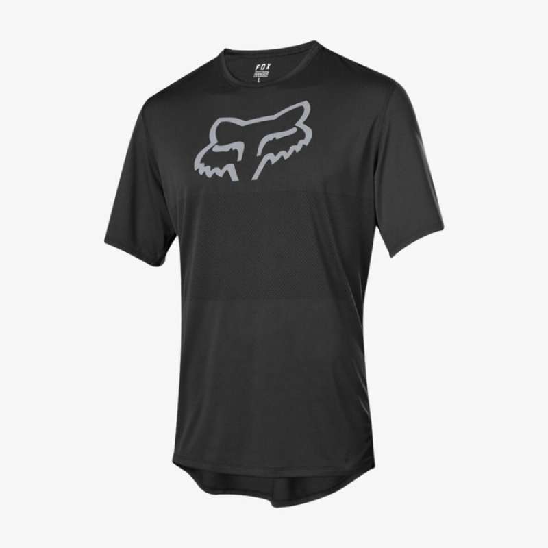 Promo Fox Racing Ranger Short Sleeve Foxhead Jersey Mtb Sepeda
