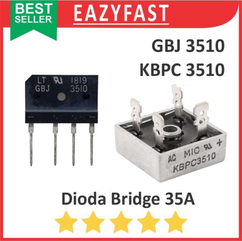 Jual Dioda Kiprok Bridge 35a 35 A Ampere Diode Rectifier Gbj3510 ...