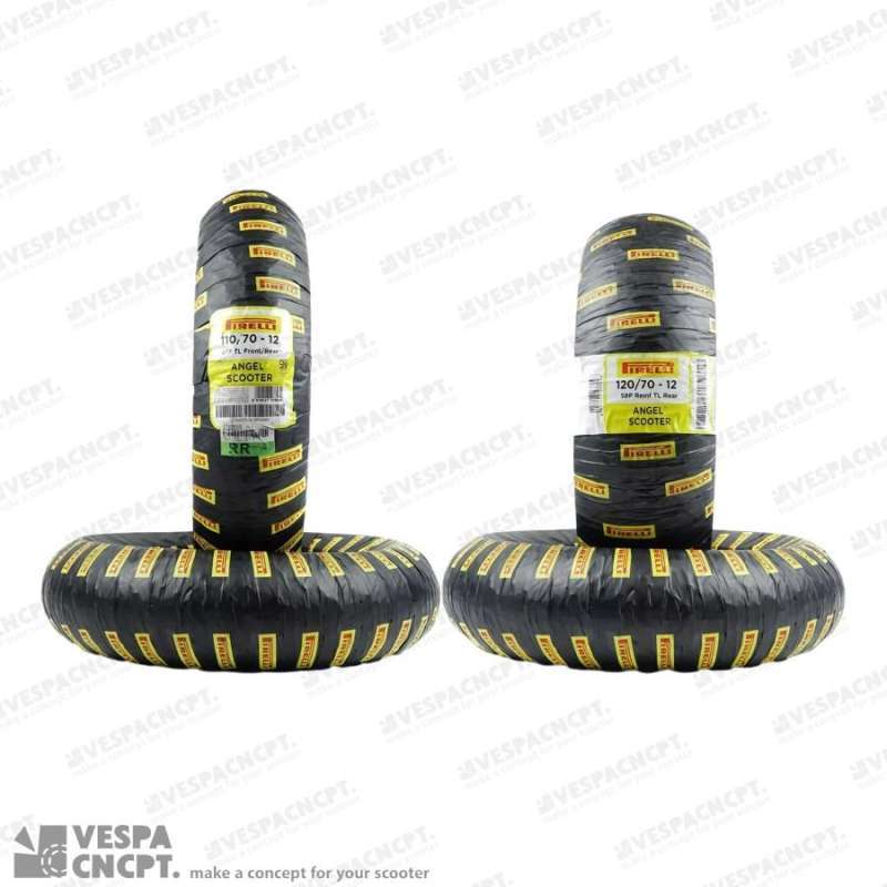 Ban Pirelli Angel Scooter Vespa Sprint Primavera 110/70-12 120/70-12 - Main Image
