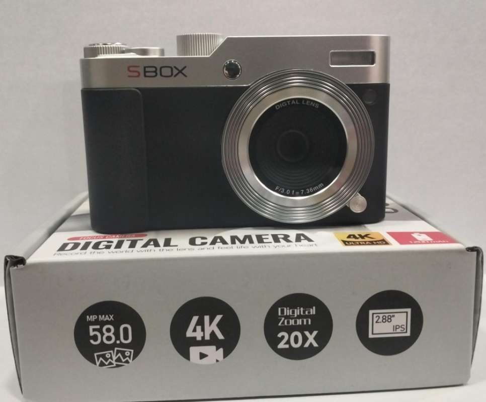 Sbox D12 Digital Pocket Camera with 16x Zoom Kamera Saku Free Memory 32GB
