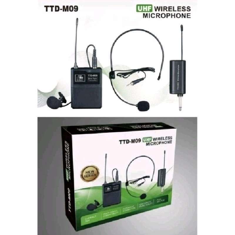 Jual Batam Uhf Ttd M09 M 09 Wireless Microphone Mic Jepit Bando
