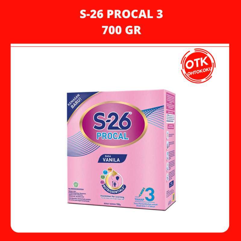 Procal Sachet Jual S-26 Procal Tahap 3 Susu Pertumbuhan Usia 1-3 Tahun 700 Gr Di ...