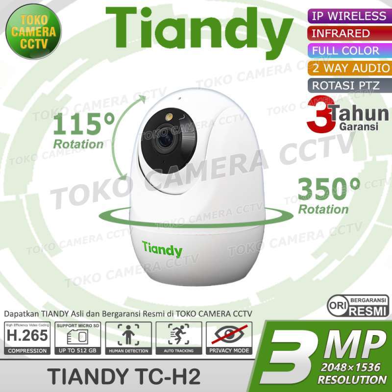 Jual Kamera Cctv Wifi Camera Tiandy 3mp 2k Rotasi 360 Audio Indoor Dual ...