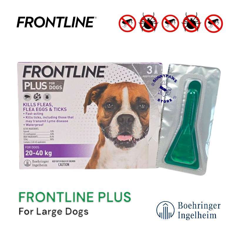 Jual Frontline Plus Dog L Obat Kutu Tetes Anjing 20 40 Kg Dewasa