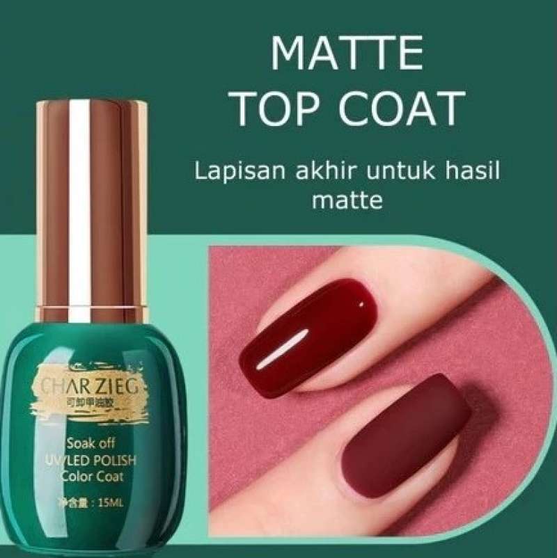 CHARZIEG Base Coat Matte Nail Polish Charzieg 15ml Primer Pelapis Cat Kuku  Tahan Lama