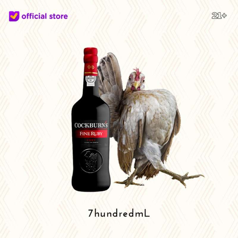Promo Cockburns - Fine Ruby Port Sweet Red Wine 750ml Diskon 14 