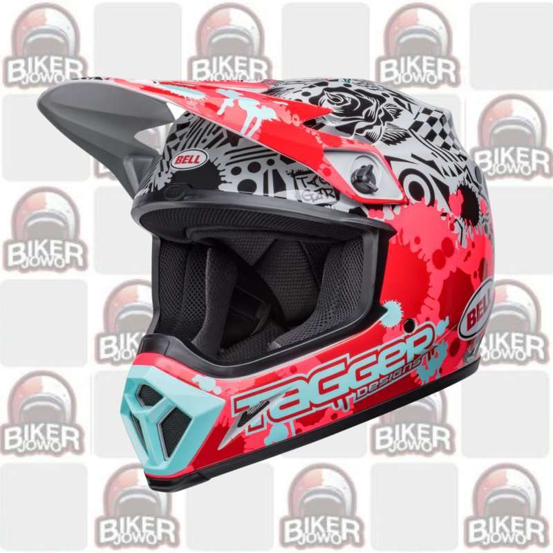 Bell MX-9 Mips Helm Cross Helm Retro Fullface Cross Classic Helmet