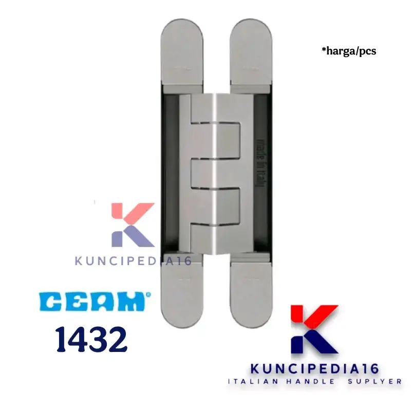 Jual Engsel Pintu Tanam Ceam 1432 Silver | Concealed Hinge Ceam 1432 ...