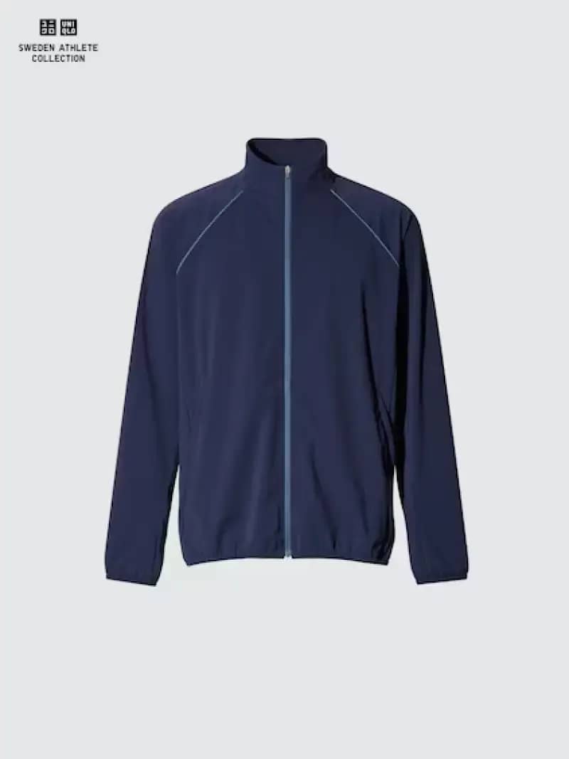 UNIQLO SWEDEN ATHLETE COLLECTION Jaket Aktif Ultra Stretch Active Jacket  pria NAVY