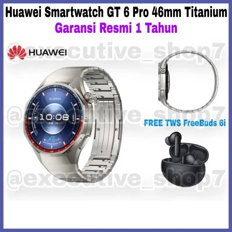Jual HUAWEI Smartwatch Gt Pro 46mm Titanium Garansi Resmi