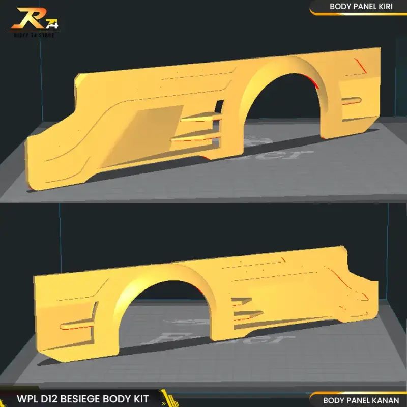 D12 Wlp Jual Wpl D12 Body Kit Set Besiege - Body Part Rc Drift 3d Print Di ...