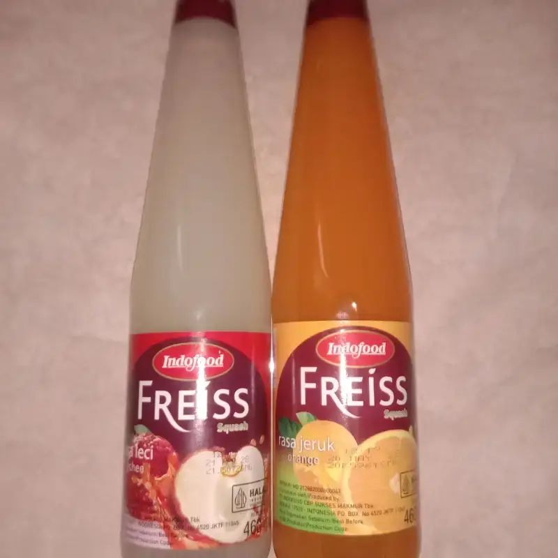 Jual Indofood Freiss Squash Jeruk 460ml, Indofood Freiss Squash Leci ...