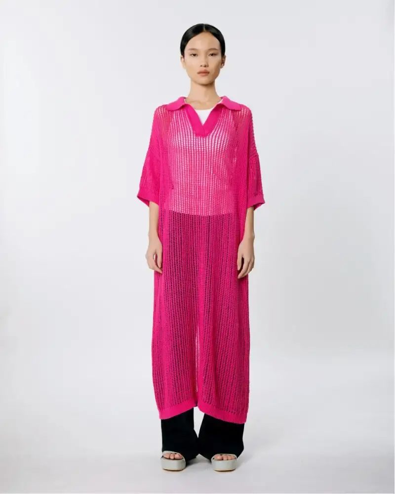 tulle hot pink dress Ball Gown Long Strapless Tiered Tulle Hot Pink Prom Dress P1895   PreppyDress