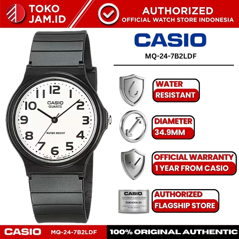 Promo Jam Tangan Pria Wanita Casio Mq-24-7b2ldf Original Analog White ...