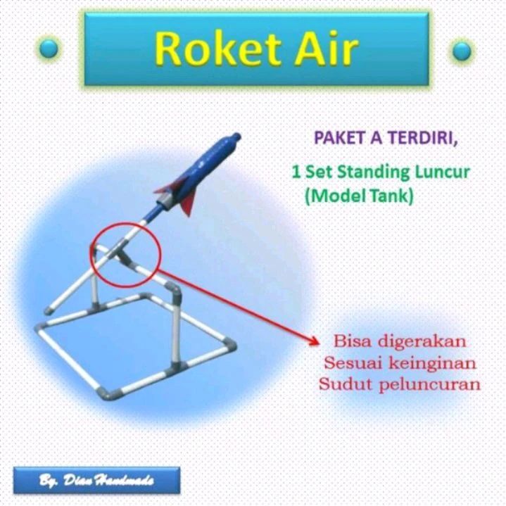 Promo Peluncur Roket Air Saja Siap Pakai / Standing Roket Air Botol ...