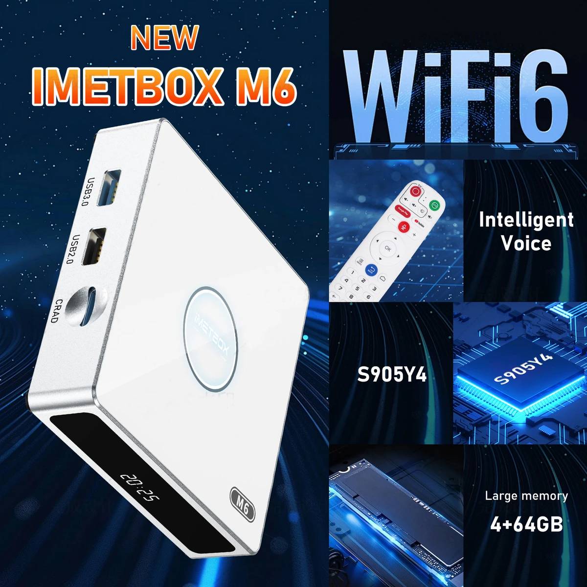 Jual Imetbox M6 Android Tv Box 4gb 64gb Smart Media Player 8k