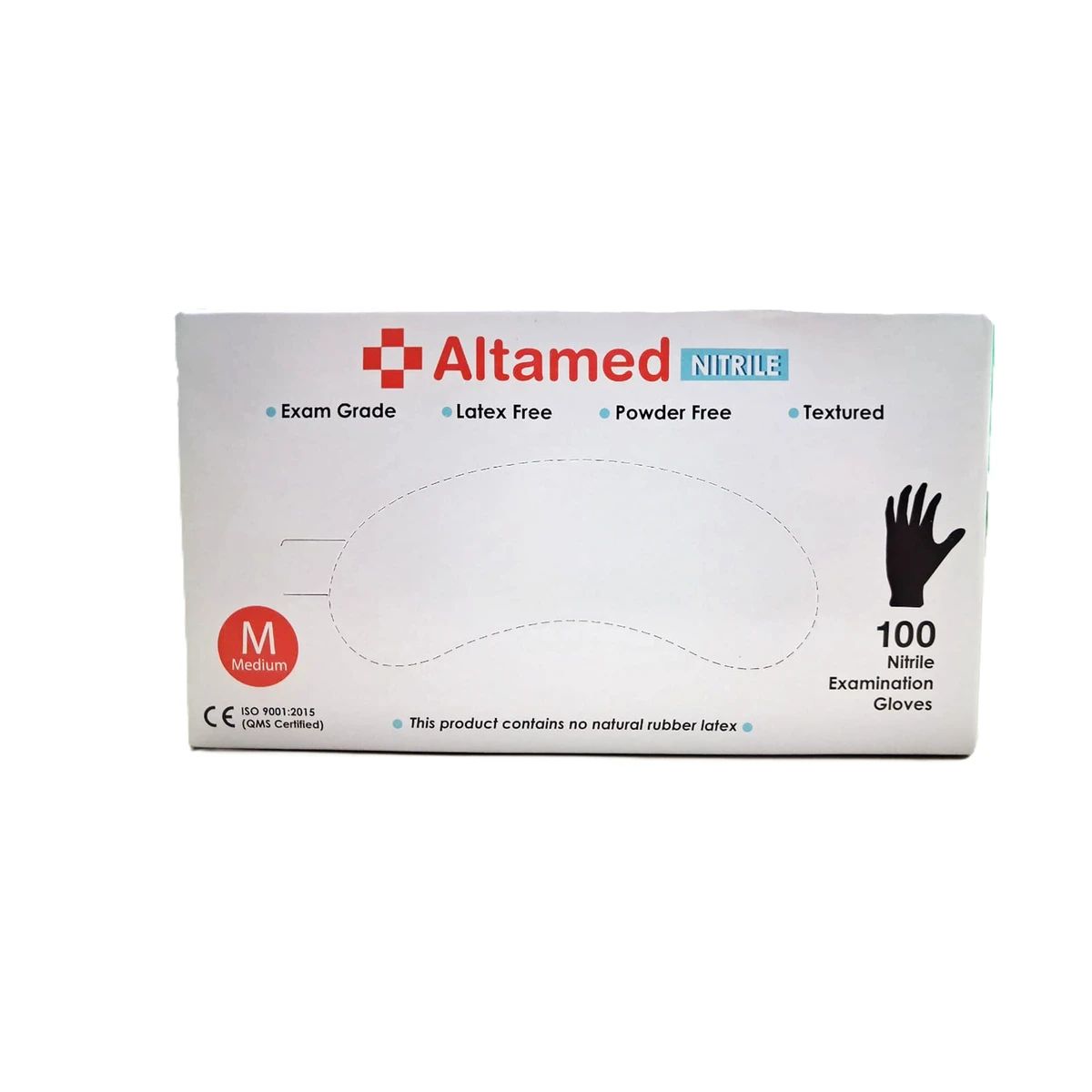 Jual Altamed Nitril Black Box Isi 100 Pcs - Sarung Tangan Medis Hitam ...