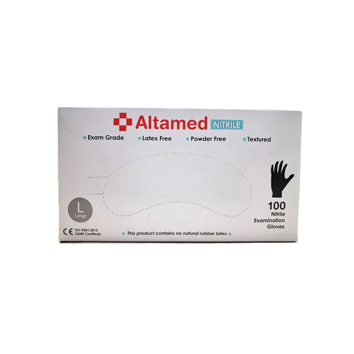 Jual Altamed Nitril Black Box Isi 100 Pcs - Sarung Tangan Medis Hitam ...