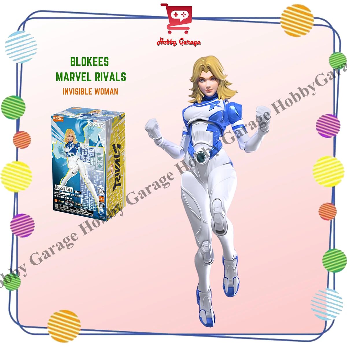 Marvel Rivals Champ Invisible Woman Promo Blokees Invisible Woman Marvel Champion Class Original Licensed ...