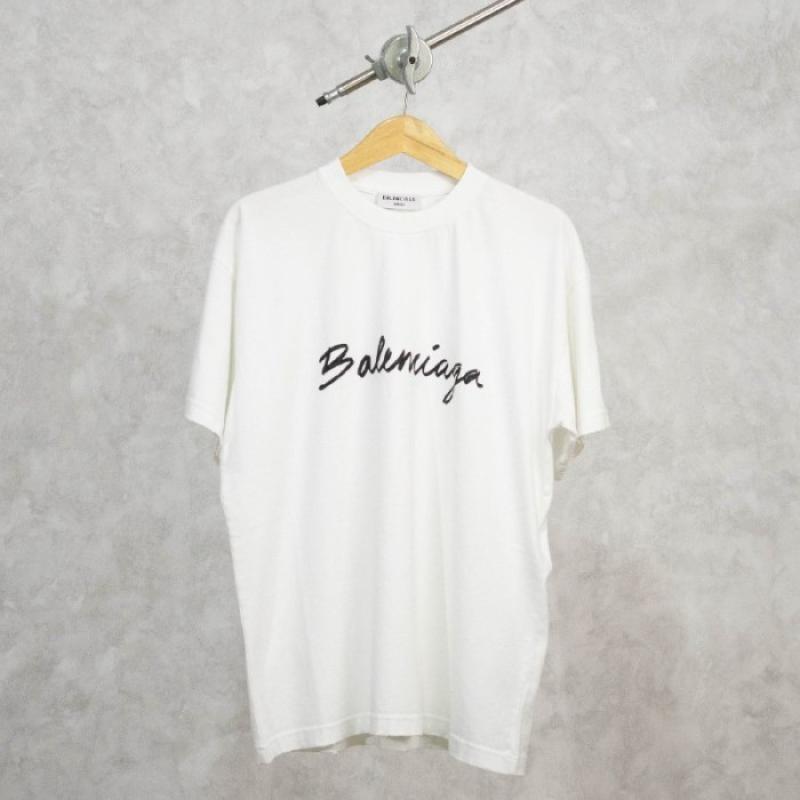 Jual Kaos Balenciaga Script Distressed Logo Tshirt In White Tshirt 100 Ori M Di Seller Hypesneaker.idn Official Store Hypesneaker.id Kota Semarang Blibli
