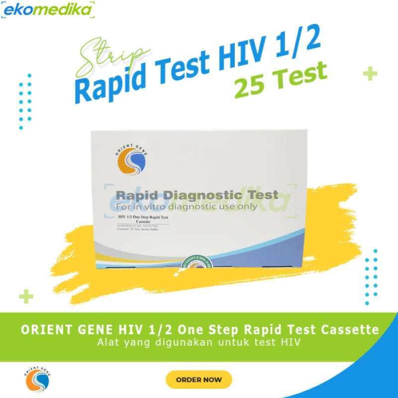 Promo ORIENT GENE HIV 1/2 Device/Tes HIV Cassette Diskon 23 di Seller