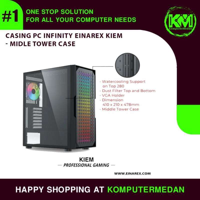 Jual Casing Pc Infinity Einarex Kiem - Midle Tower Case Di Seller ...