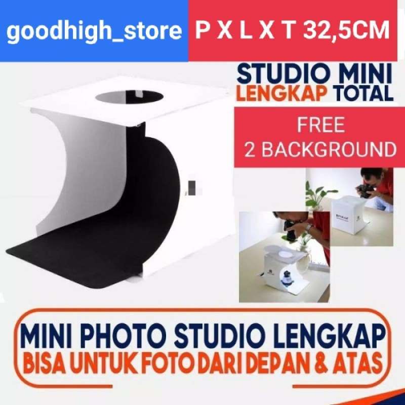 Promo Photo Mini Studio Box Medium(Lobang Atas),Ukuran 32,5CM Diskon 23