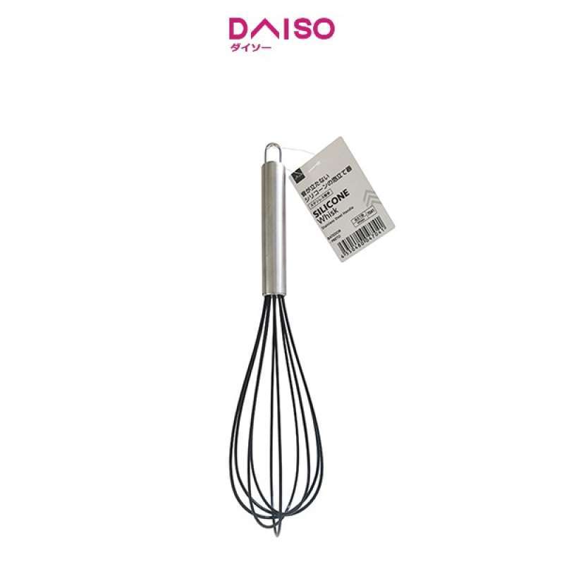 Promo Daiso Silicone Whisk With Stainless Steel Handle Diskon 6 Di