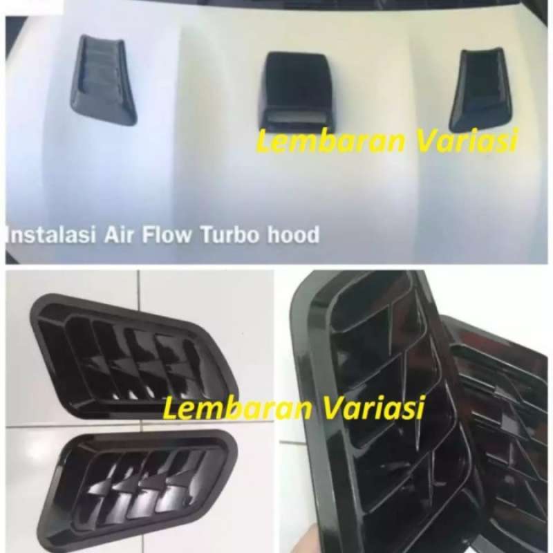 YOUTOOCAR Glossy Black Hood Vent Cover For Kia Stinger 2017-2023 - Turbo Bonnet Air Scoop Accessory