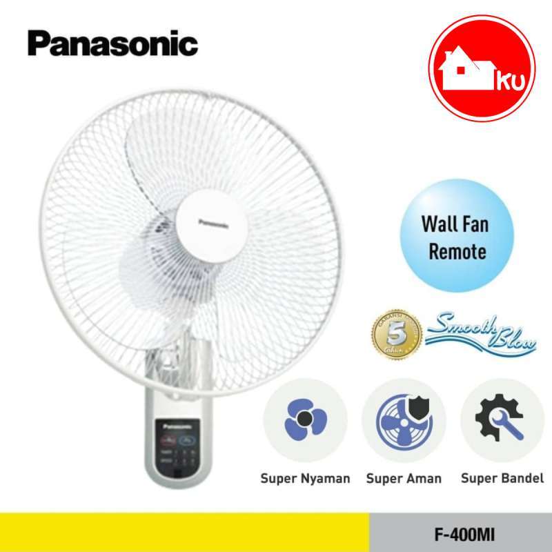 Jual PANASONIC KIPAS ANGIN DINDING TEMBOK REMOTE PANASONIC F400MiW F